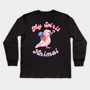 My Spirit Animal is a Cockatoo Parrot Kids Long Sleeve T-Shirt